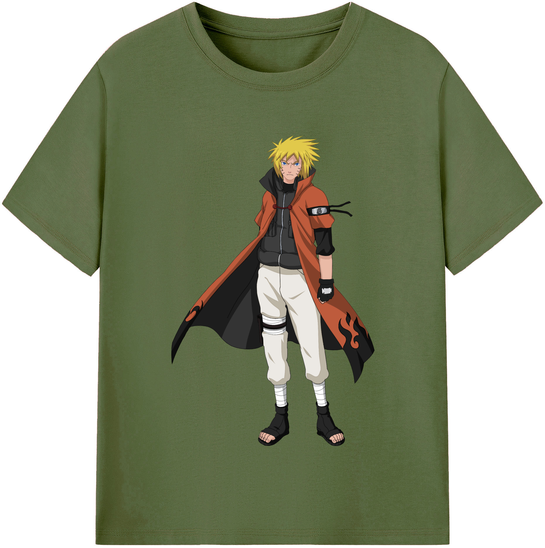 （画像用） NARUTO -ナルト- うずまき ナルト Uzumaki Naruto 綿100％半袖Tシャツ（フロントプリント）